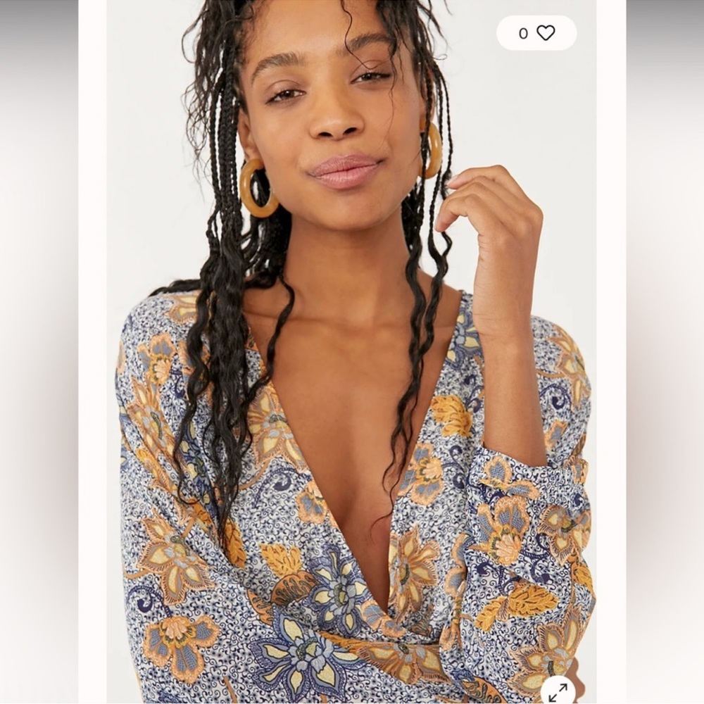 Free People Teegan Floral Mini Dress, Extra Large - Picture 2 of 11